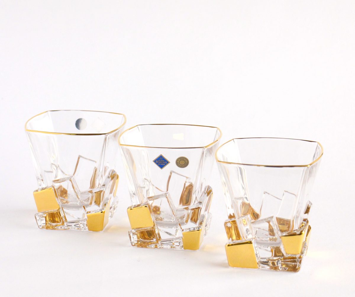 Crystal Whisky gold set- Crack