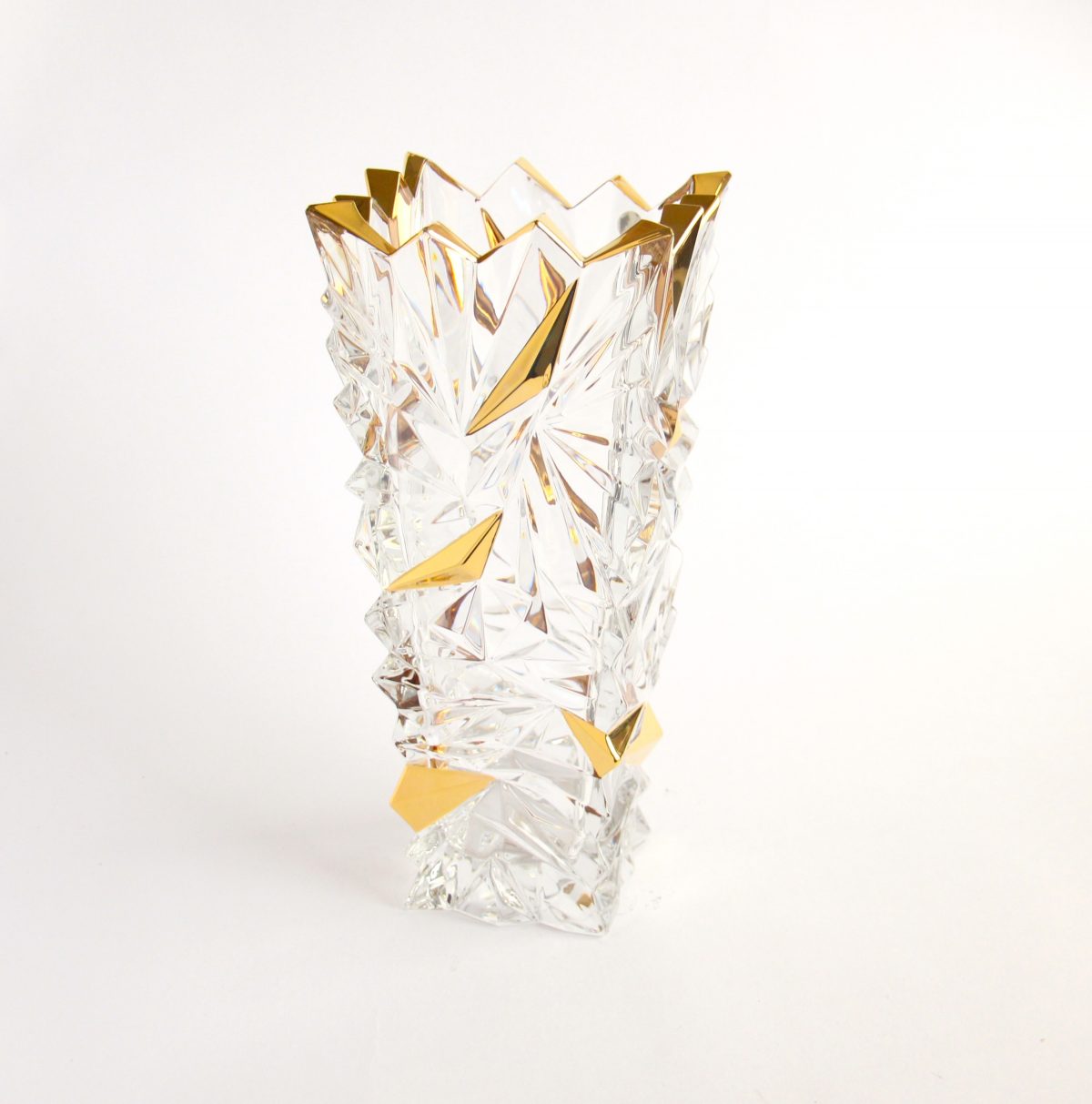 Czech crystal vase- Glacier